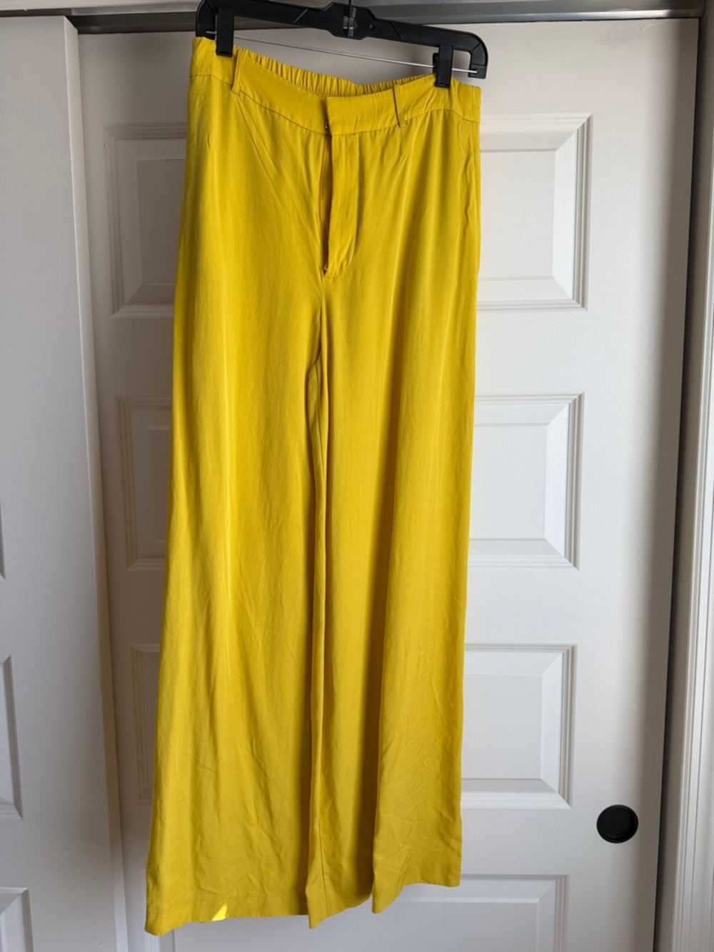 Zara Bright Yellow Wide-Leg Trousers